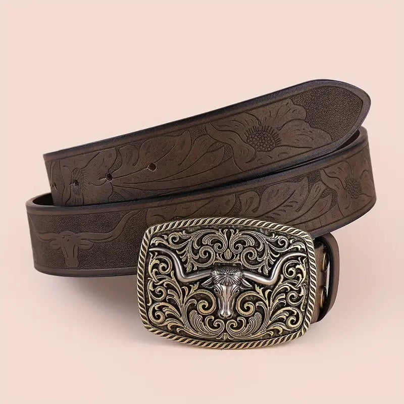 Ranch metal plate belt
Size: w32-38