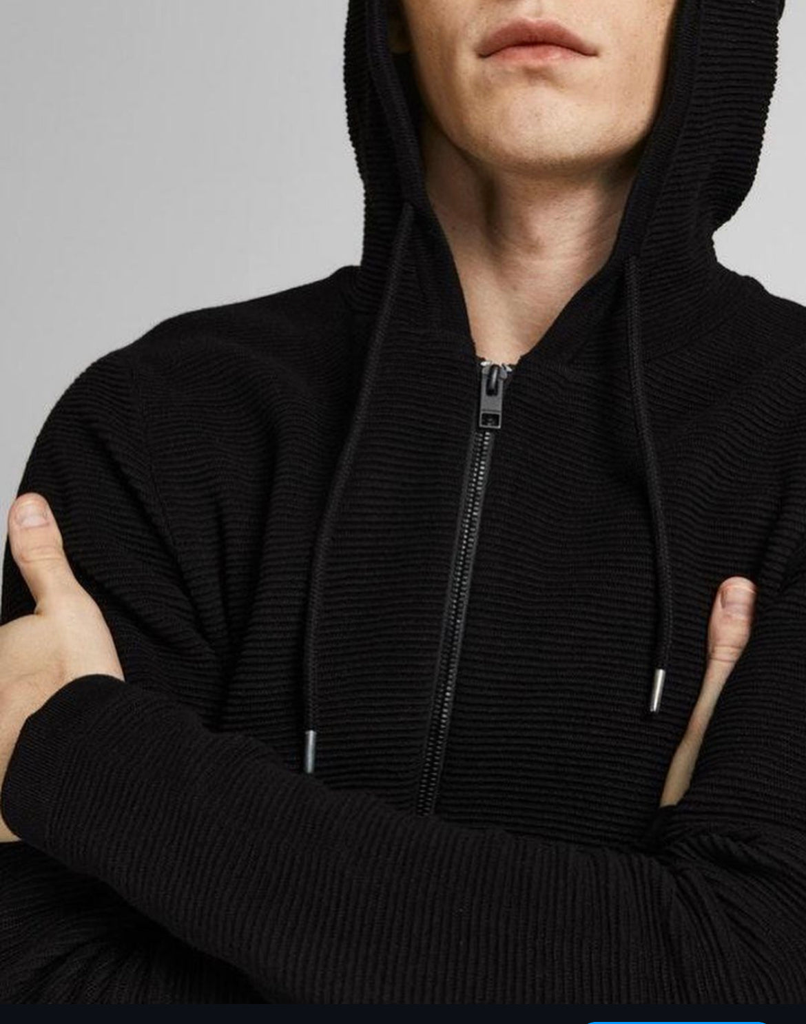 Jack & Jones knit hooded cardigan