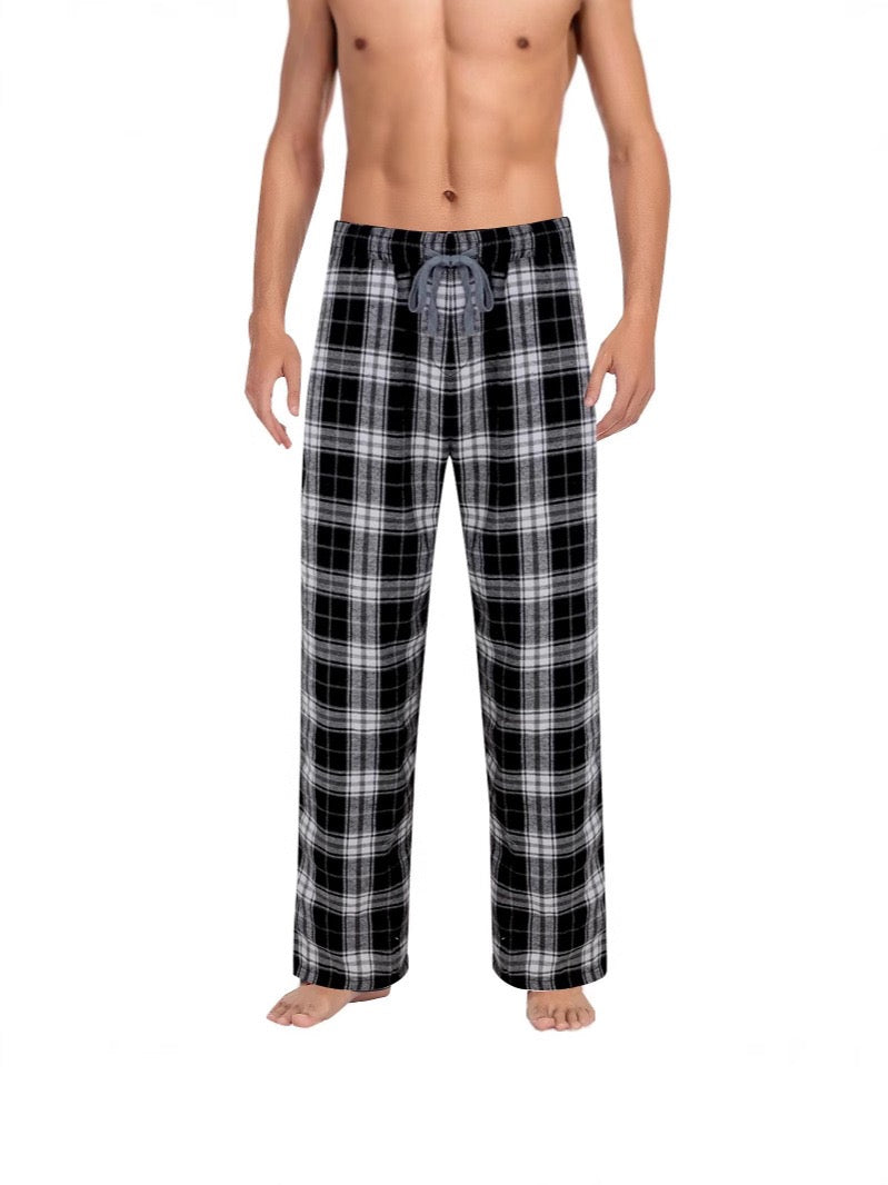 Cozy plaid pants
