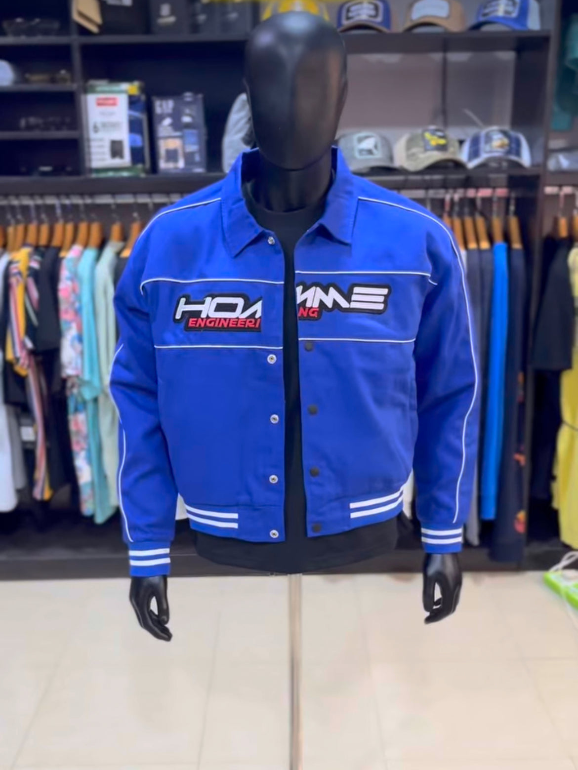 Boohoo homme motto bomber jacket
