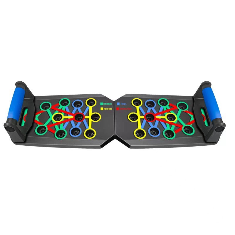 28 count push up board with extension bands
