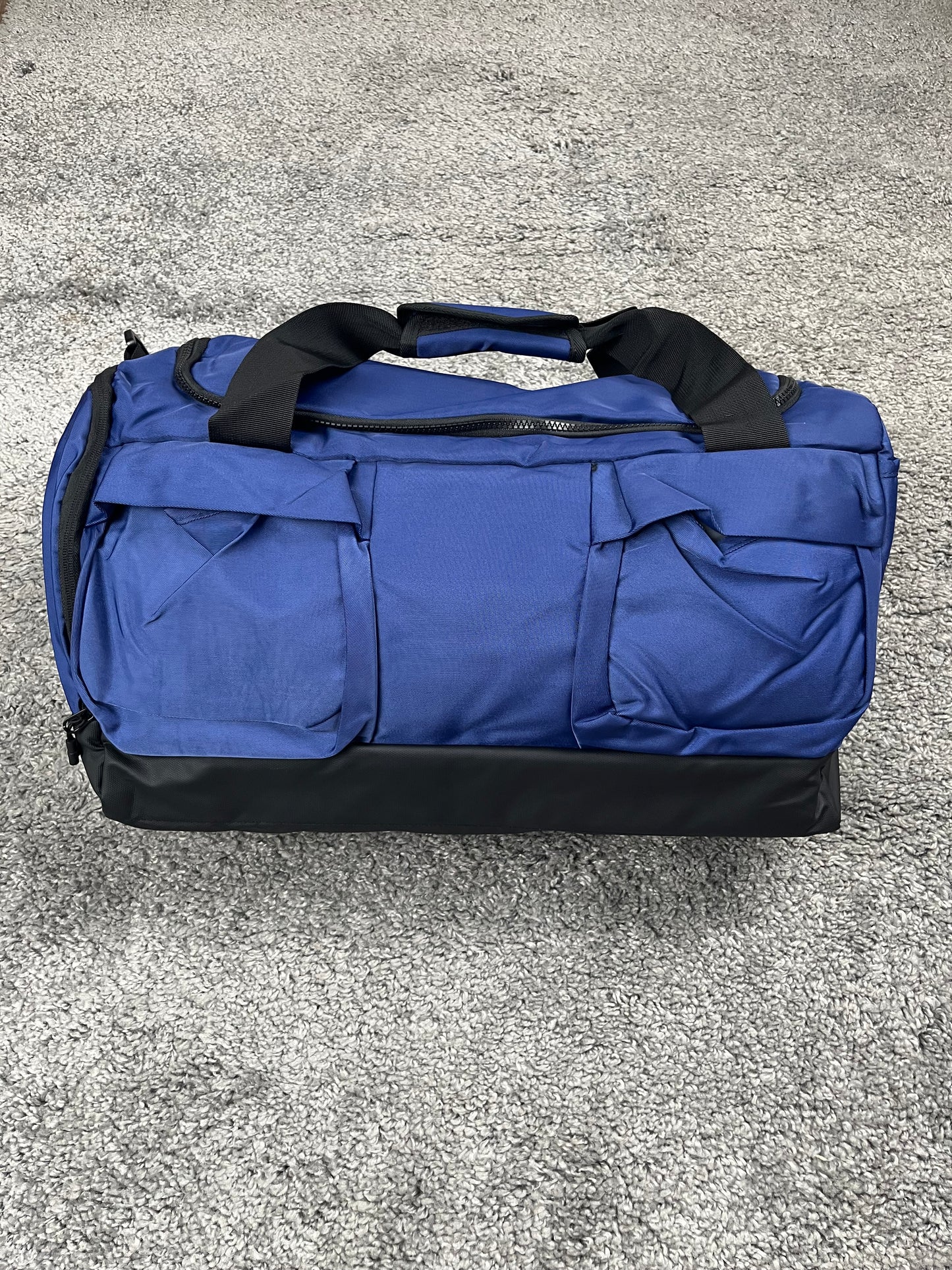 Plain tactical black duffel bag