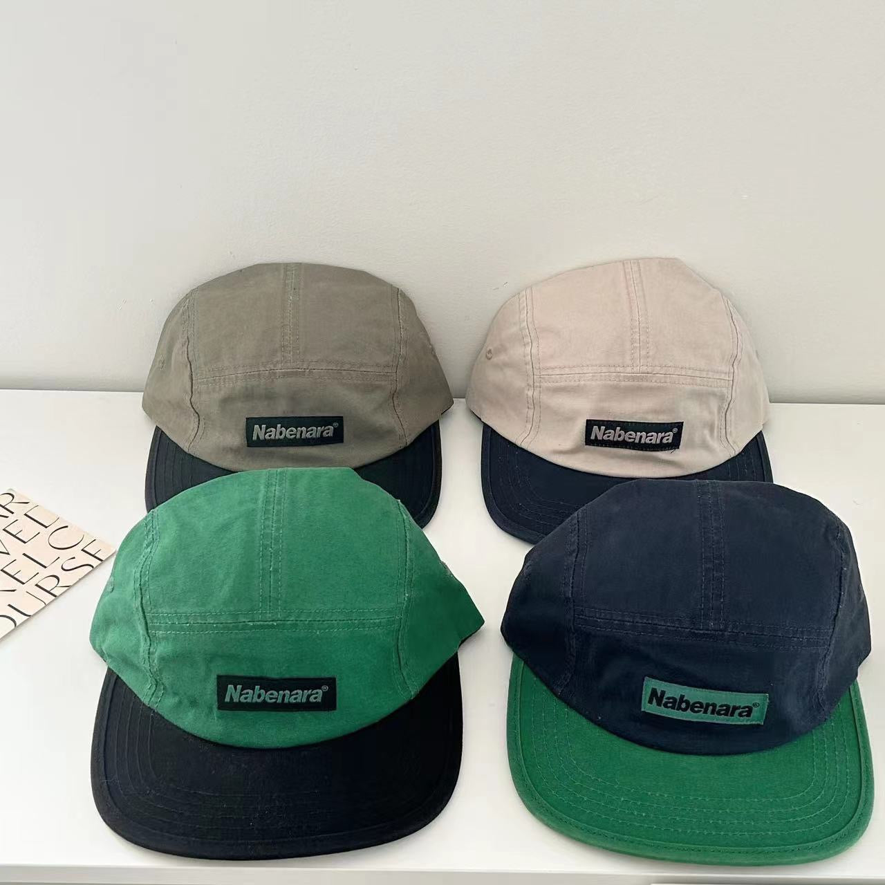Nabenara washed panel hat