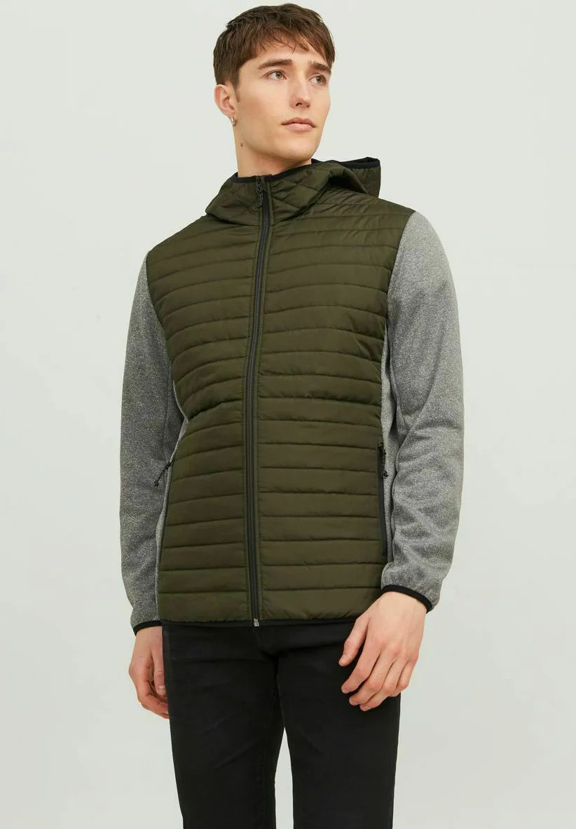 Jack & Jones quilted hooded jacket