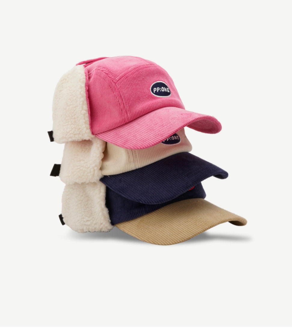 PP corduroy trapper cap