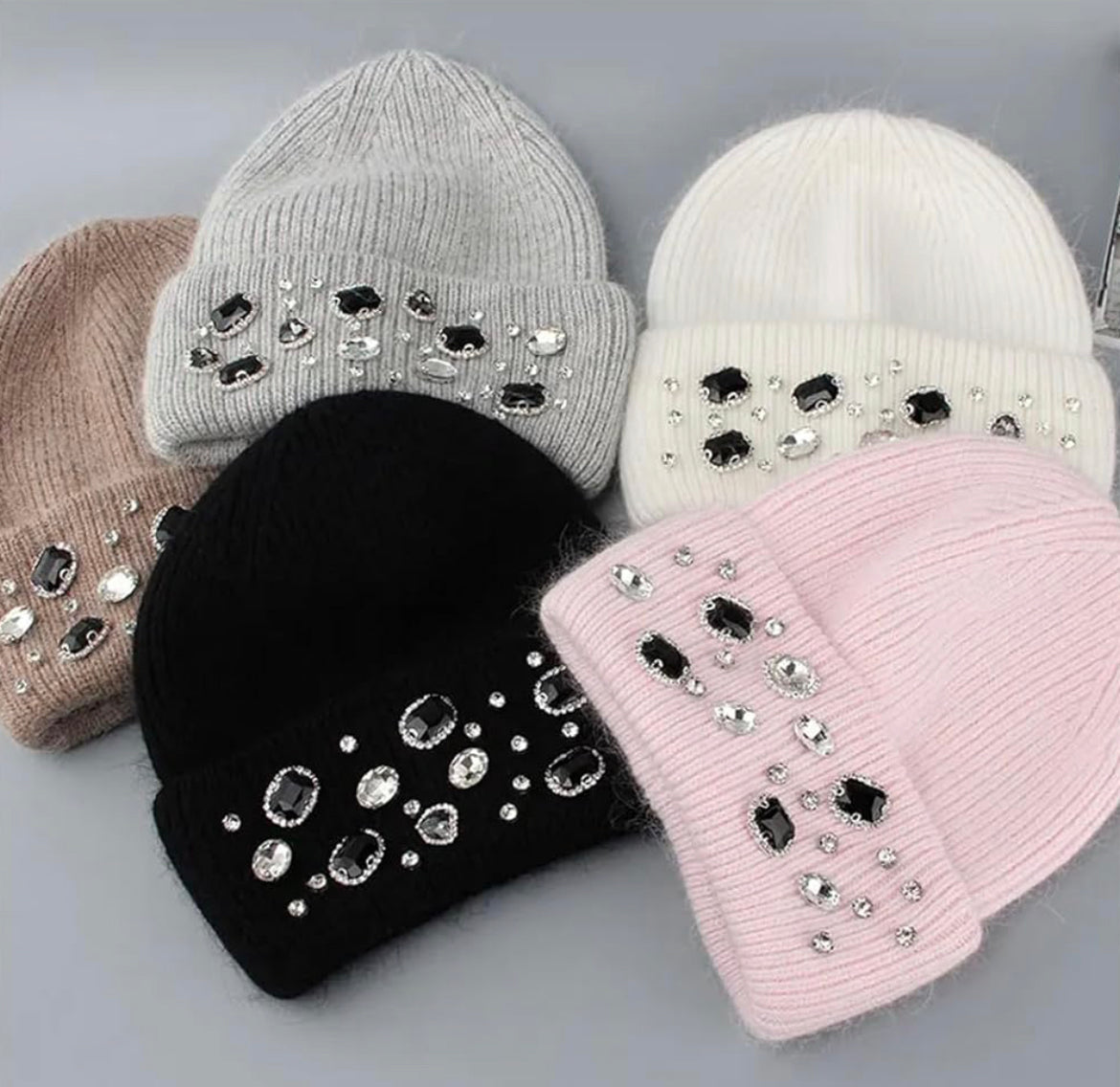 Rhinestone beanie
