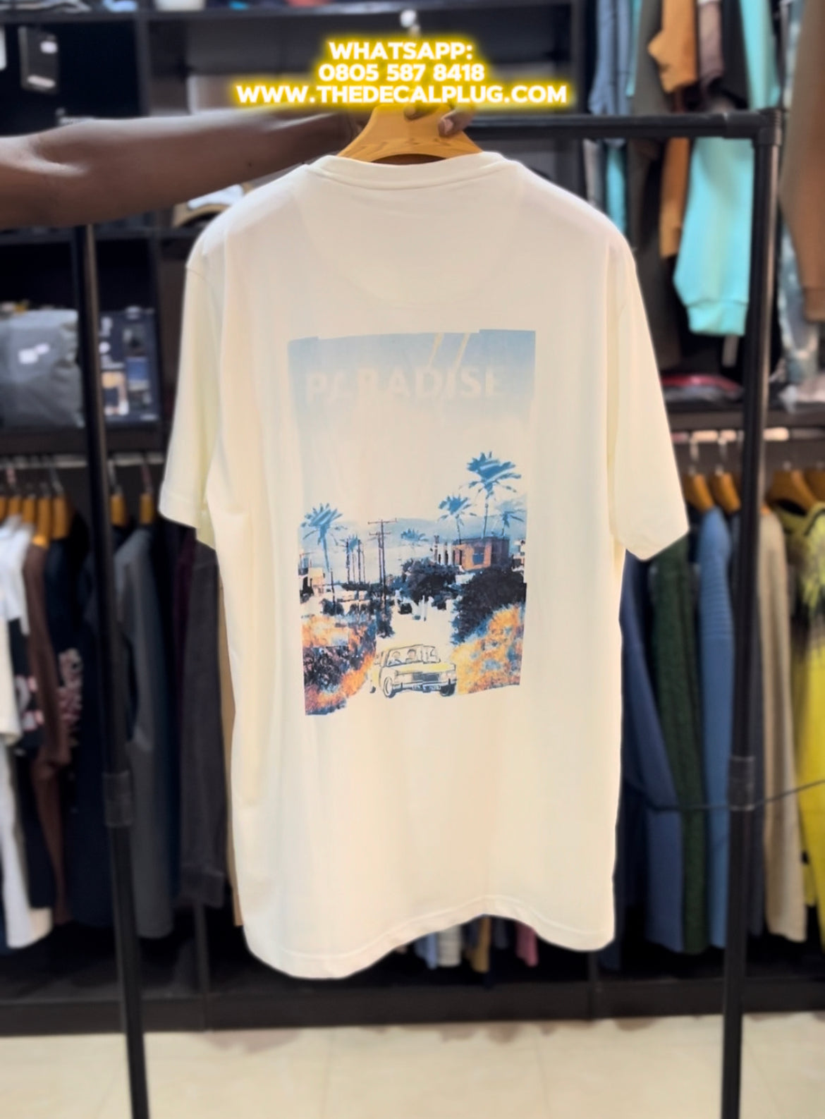 Paradise print tee