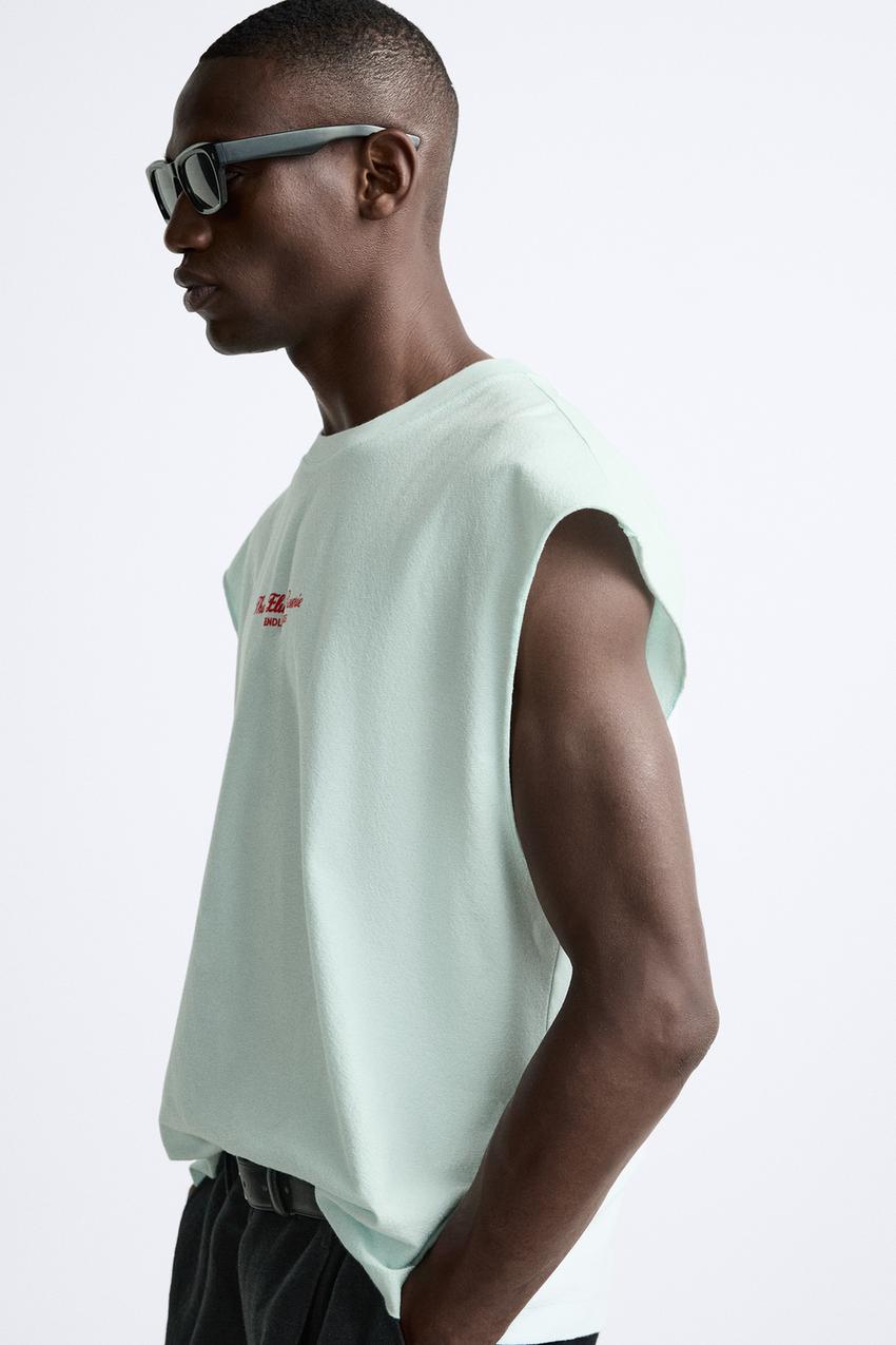 Zara Endless echoes sleeveless tank