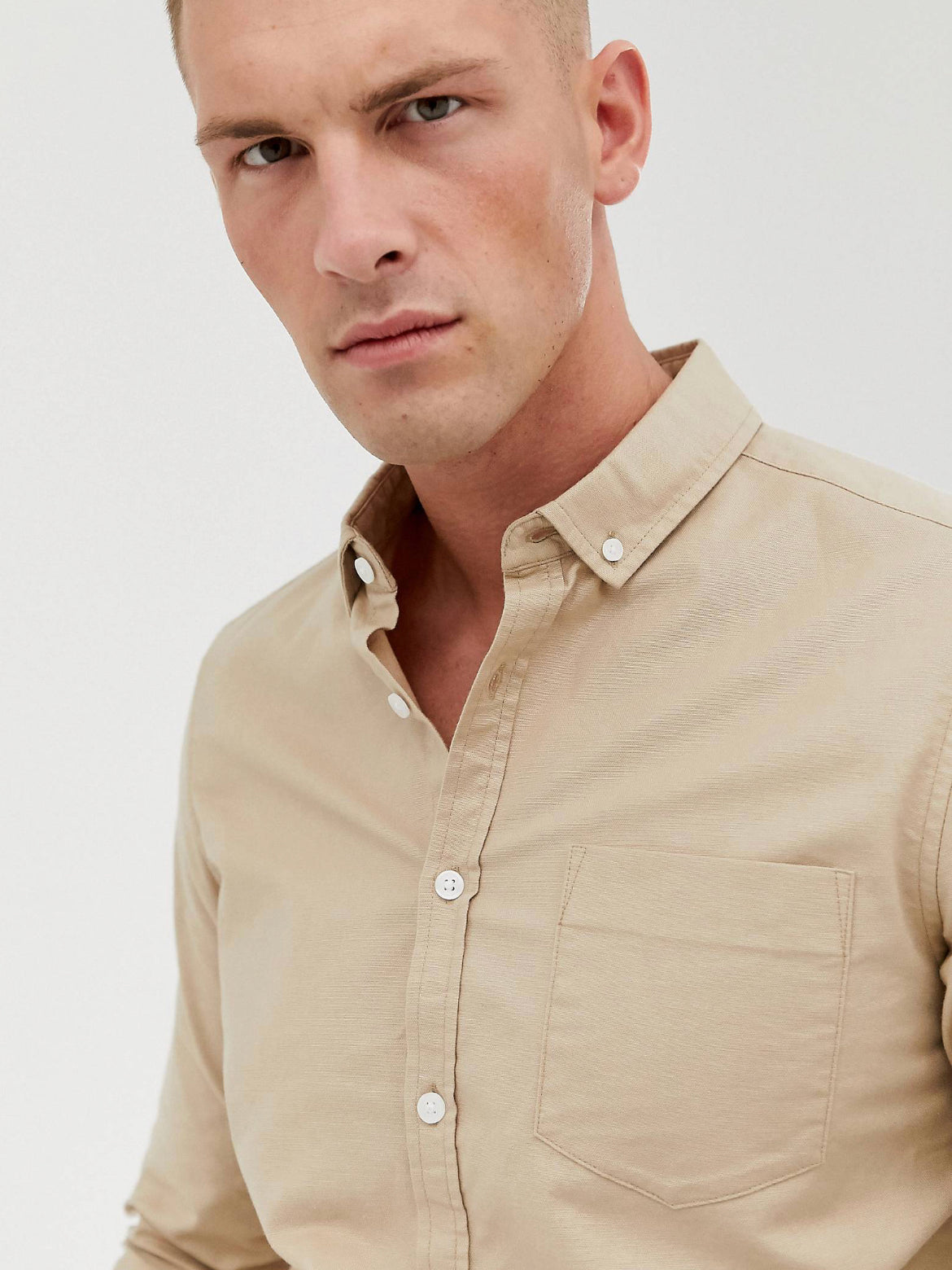 Asos Oxford shirt in sand