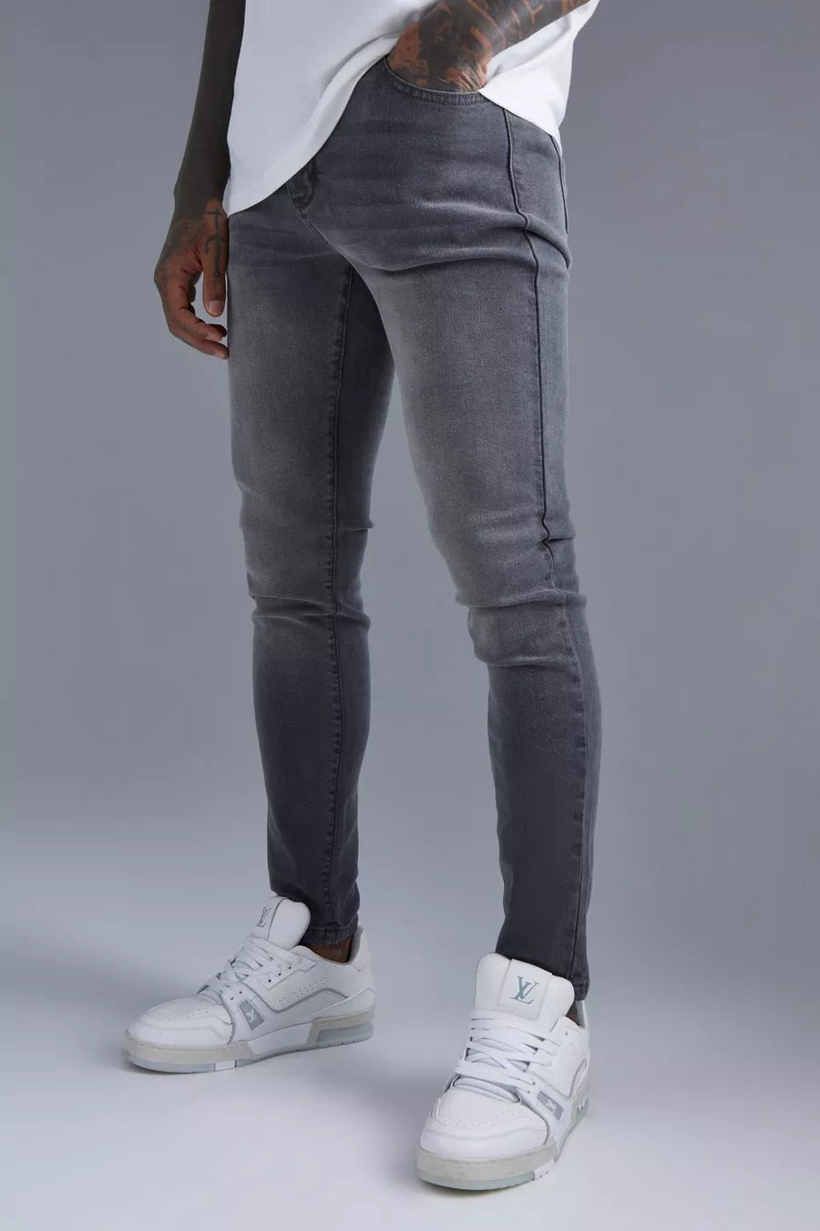 Boohoo skinny fit jean grey