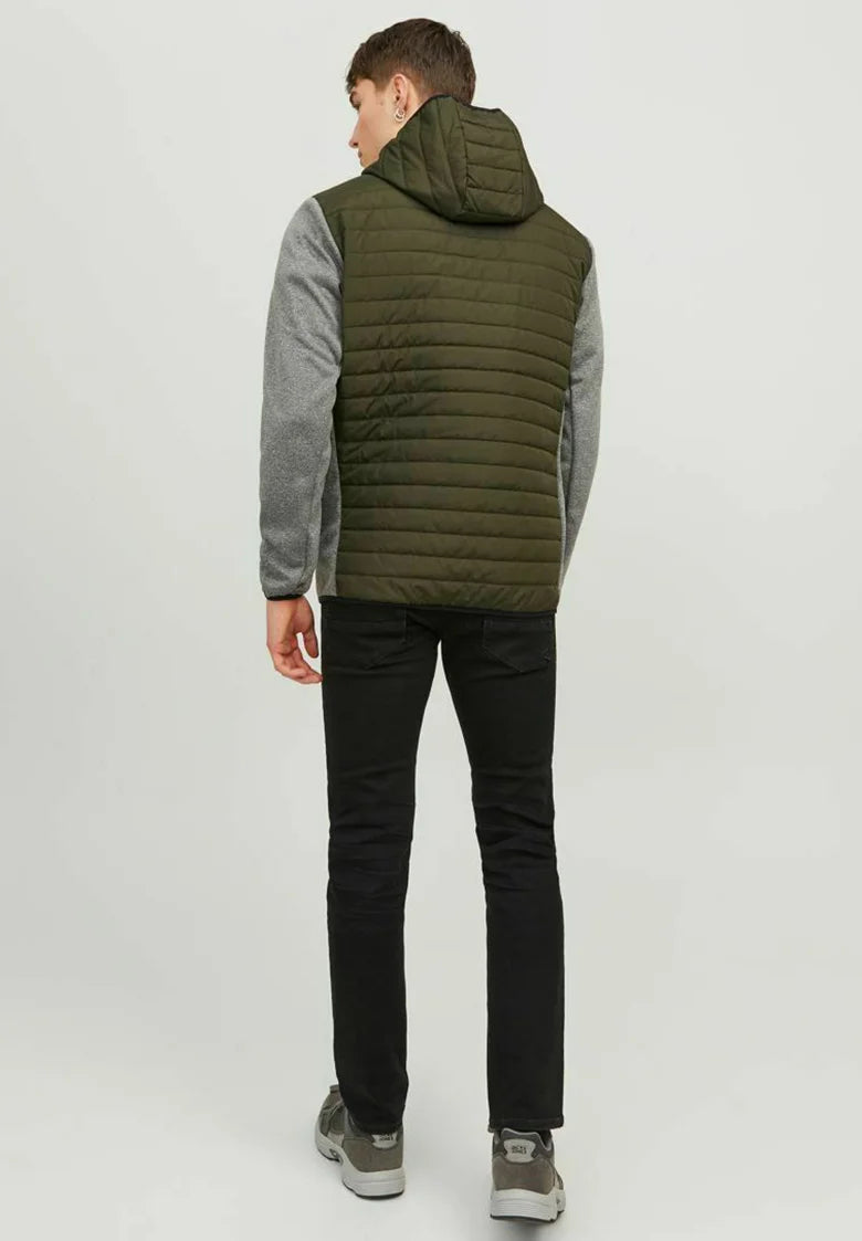 Jack & Jones quilted hooded jacket