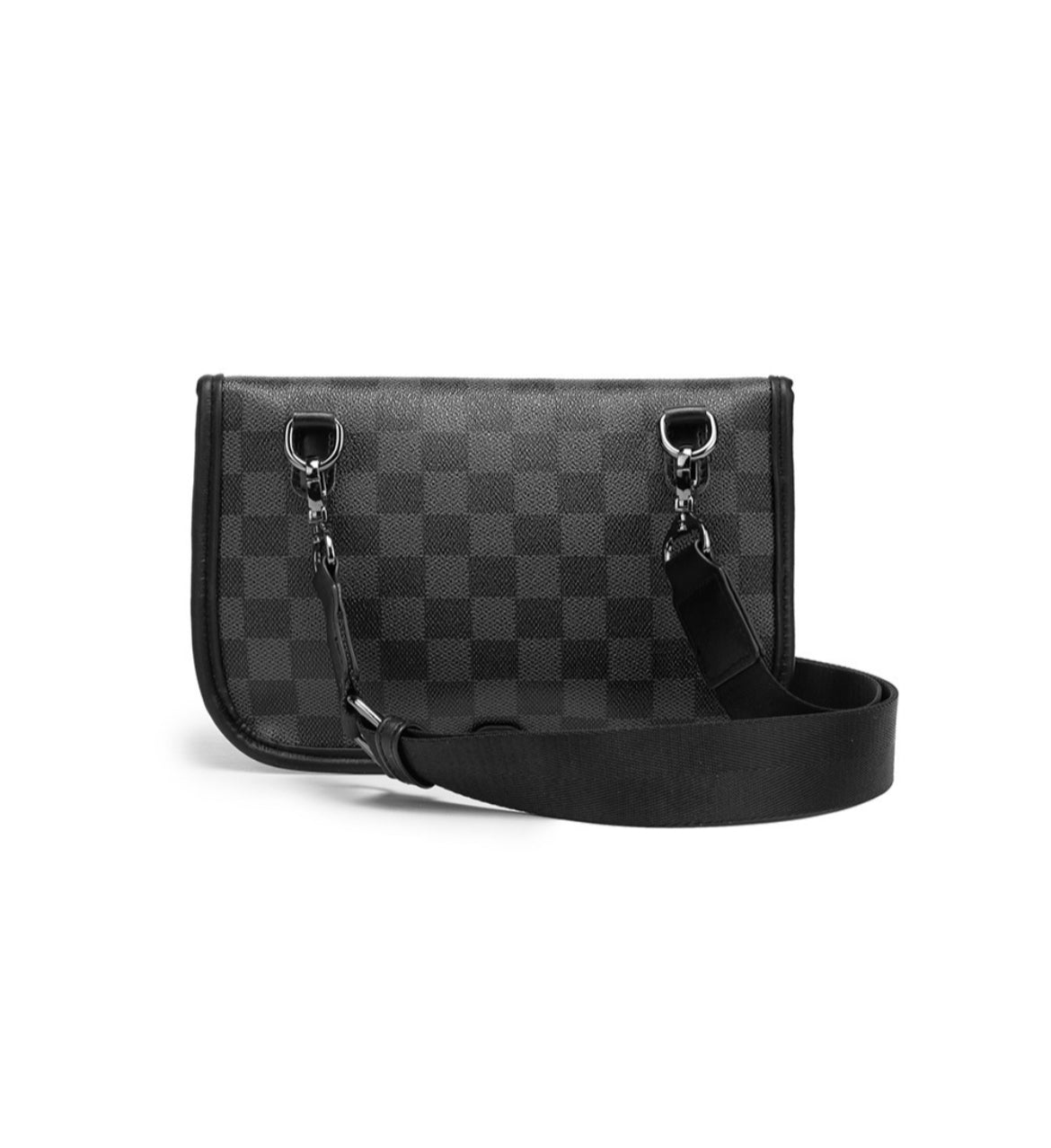 Checked pattern crossbody bag