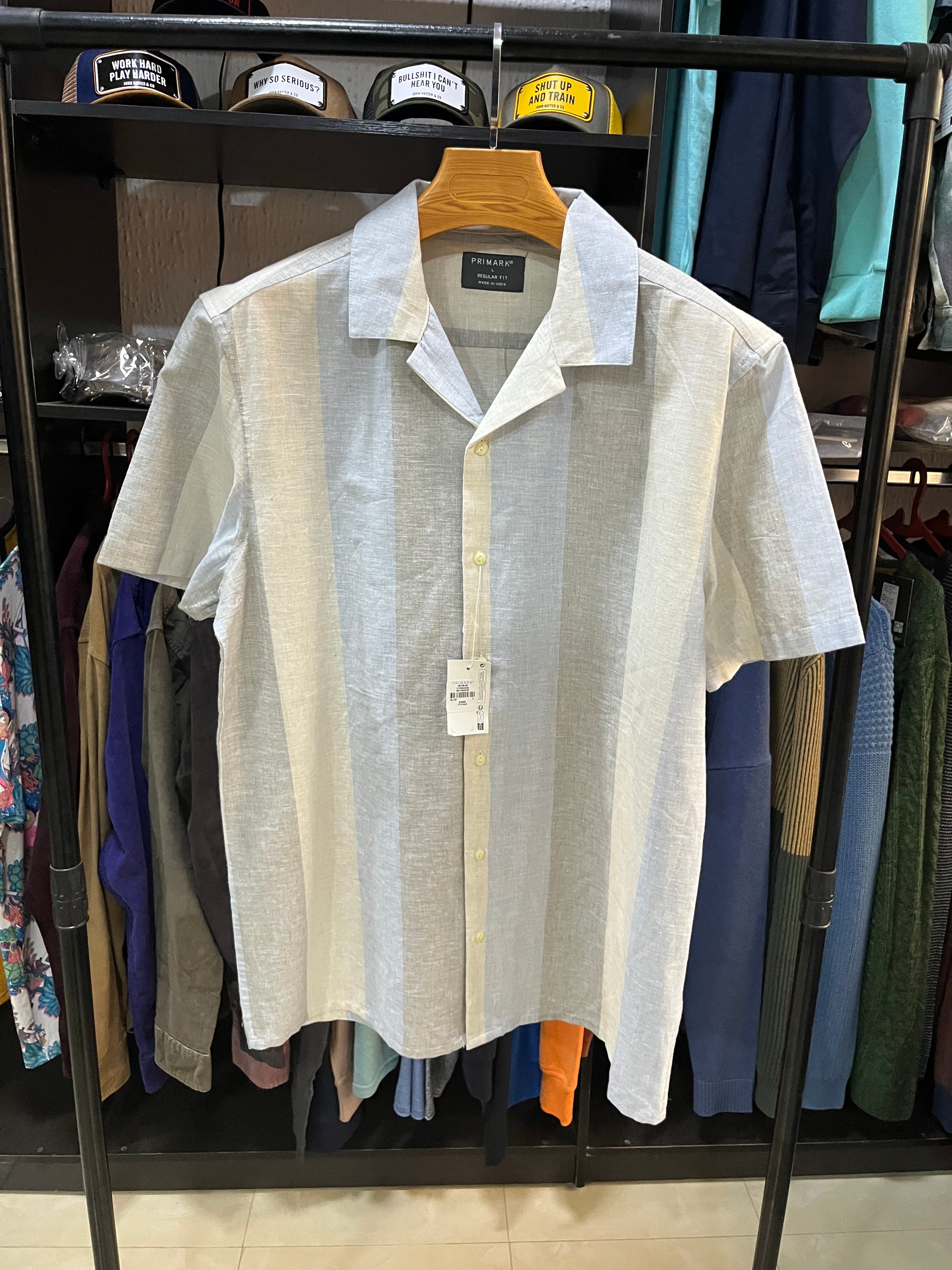 Primark revere linen block stripe shirt – Tdp.ng Primark revere linen block stripe shirt – Tdp.ng