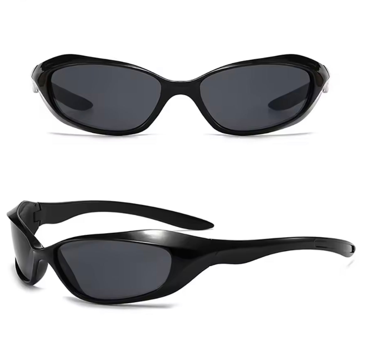 Y2K biker narrow glasses