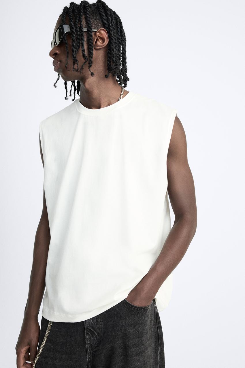 Zara Loose fit sleeveless tee