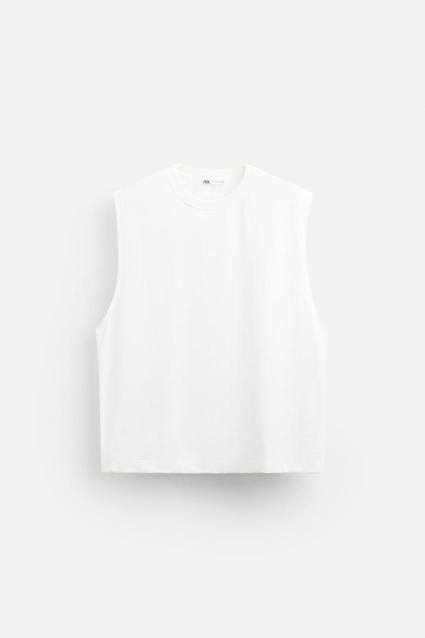 Zara Loose fit sleeveless tee
