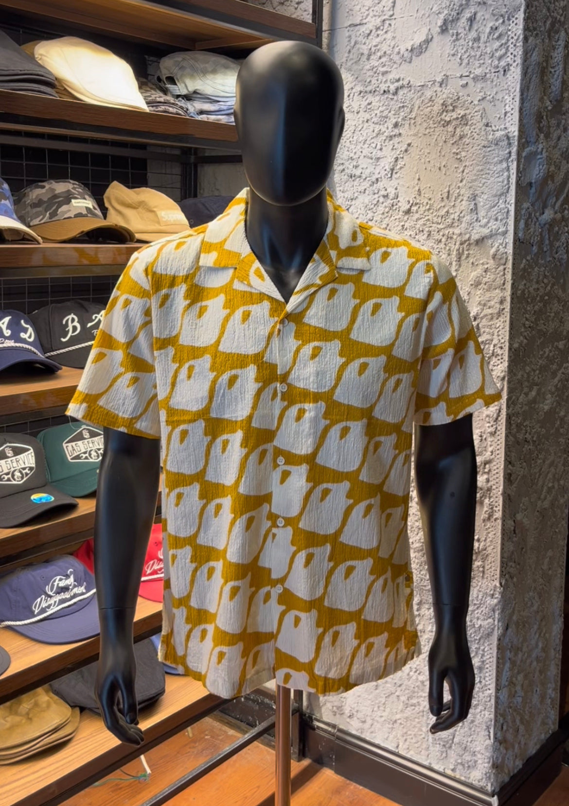 Zudio pattern creased revere shirt