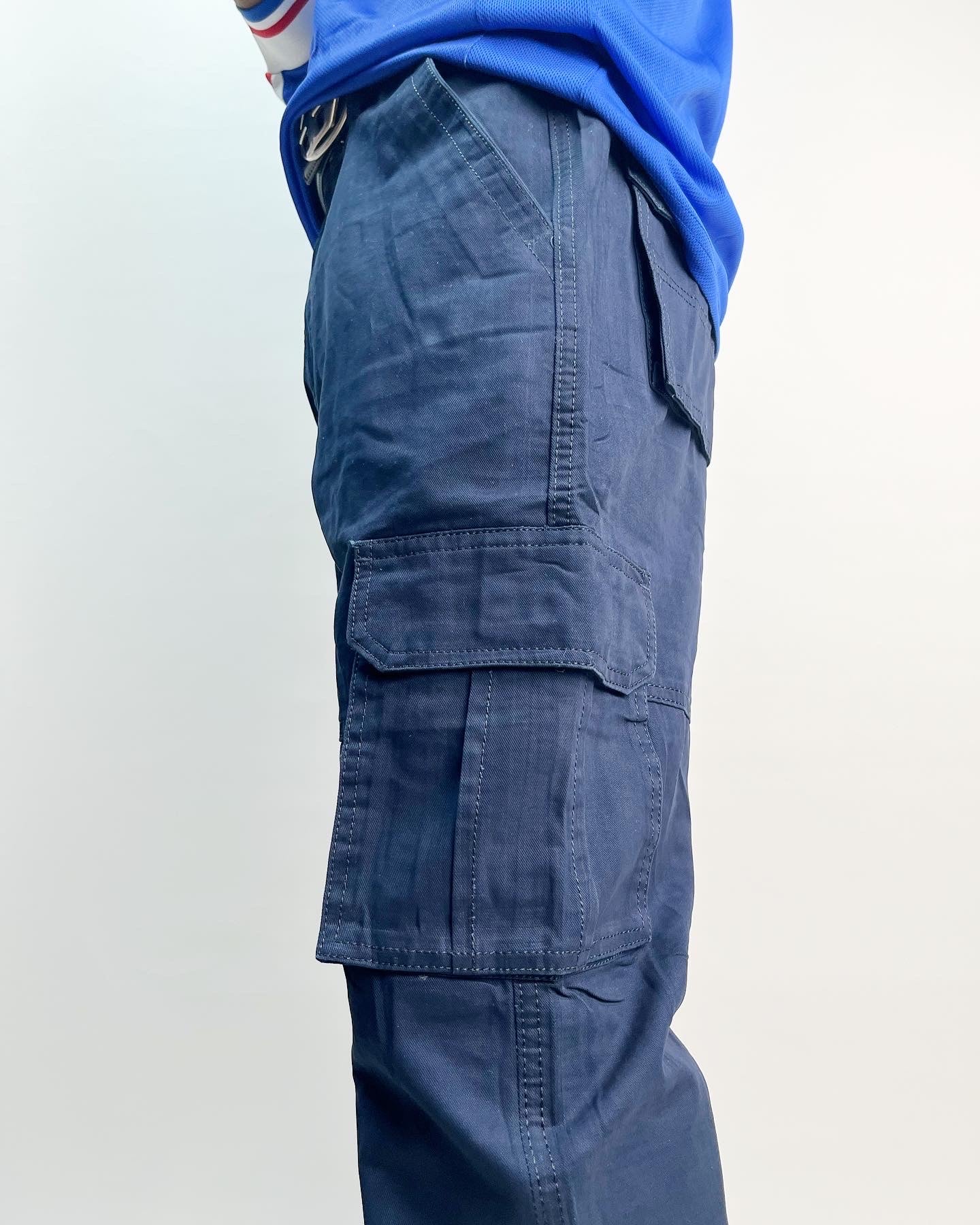 Polo cargo pants in navy blue