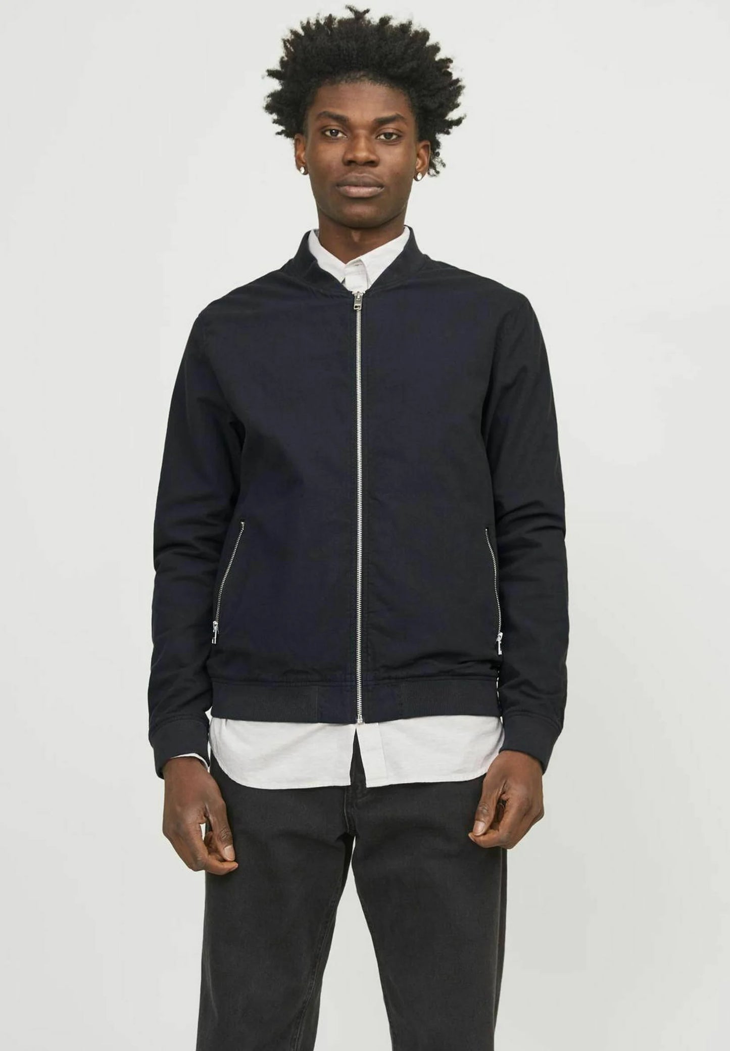 Jack & Jones linen bomber jacket