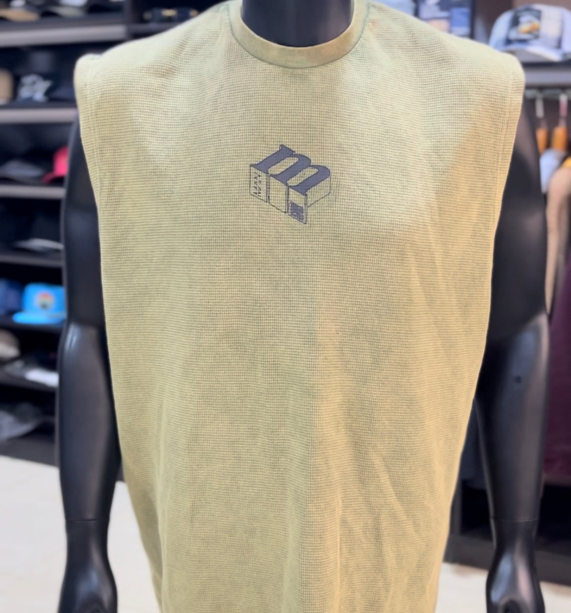 Boohoo washed waffle sleeveless