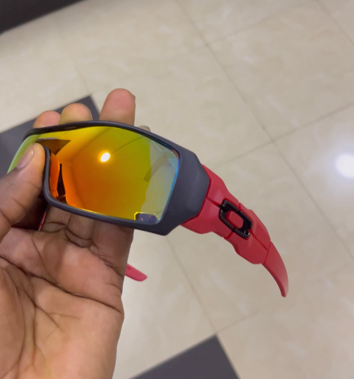 Oak visor biker glasses