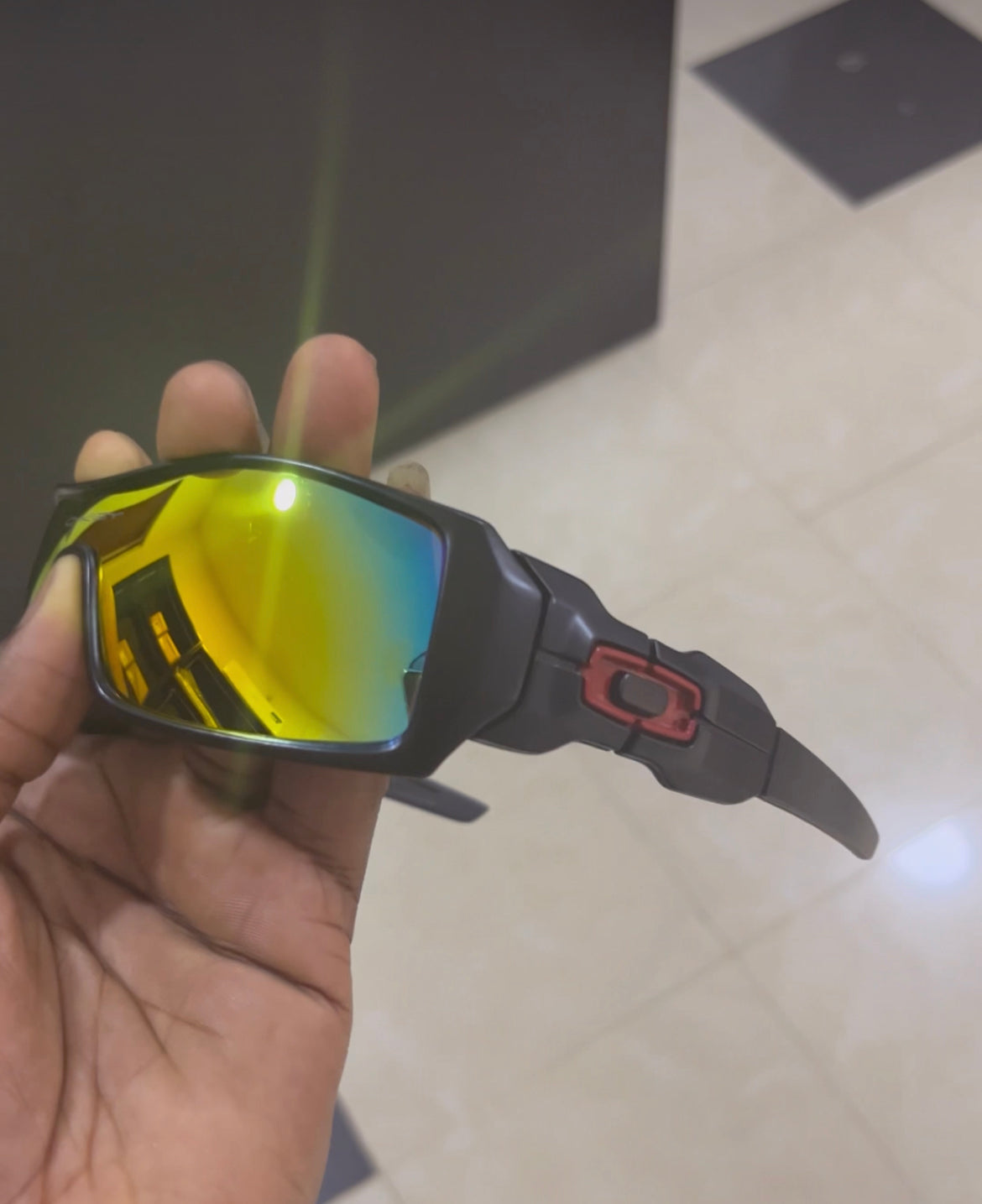 Oak visor biker glasses