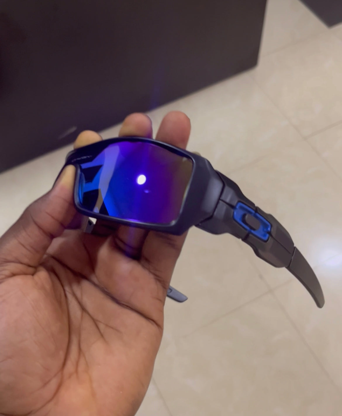 Oak visor biker glasses