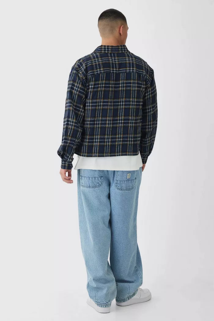BOOHOO BALLOON FIT JEANS IN ICE BLUE