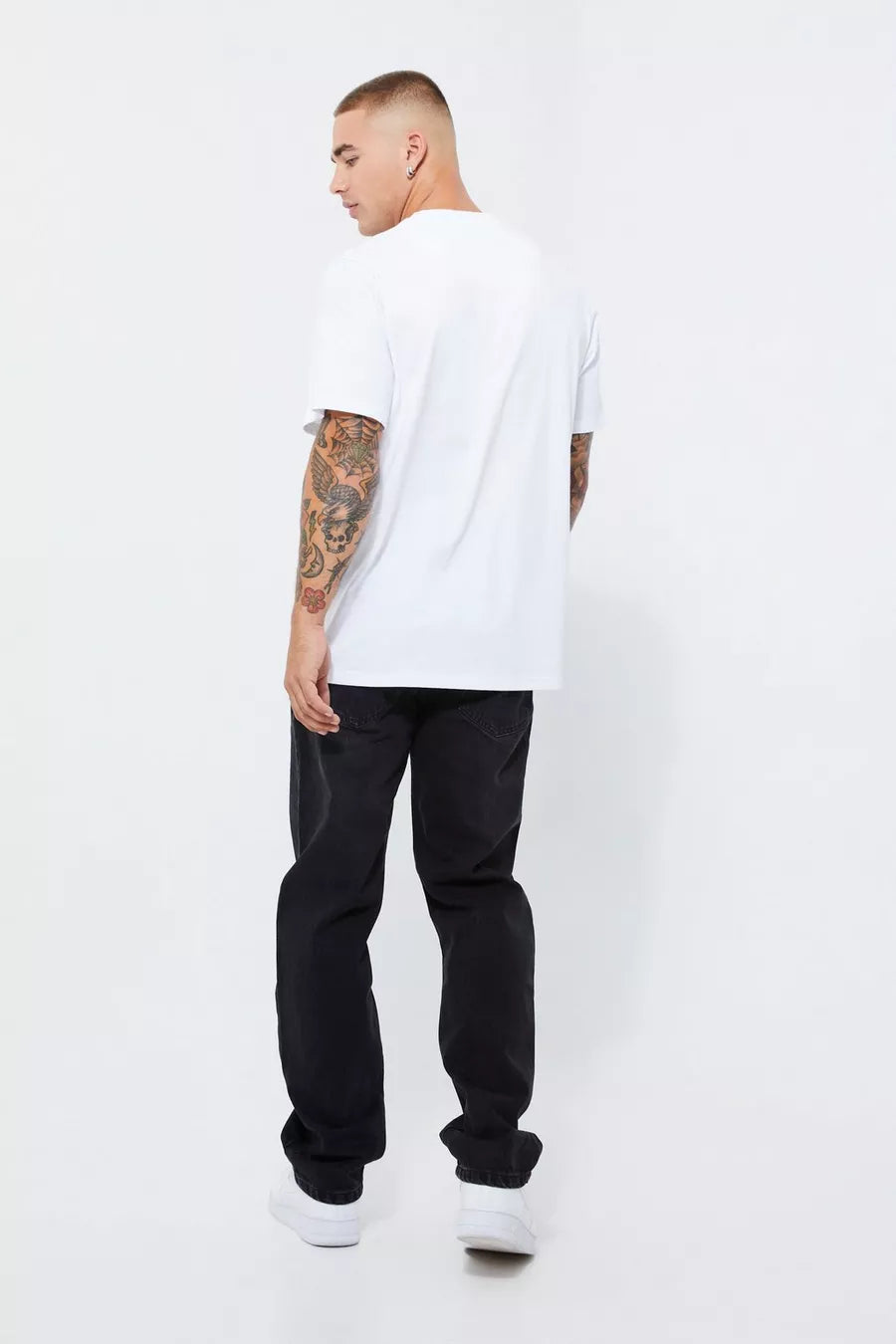 Boohoo RELAXED RIGID JEANS