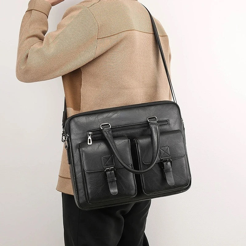 TDP leather laptop bag (near the ac)