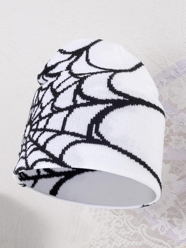 Web goth beanie