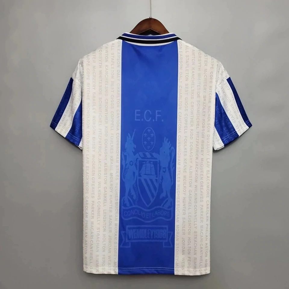 Manchester United 94-96 Blue Away retro jersey