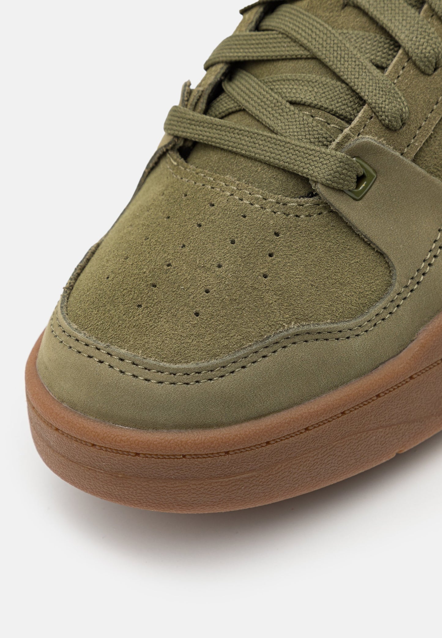 Puma slipstream sneaker in dark green moss suede