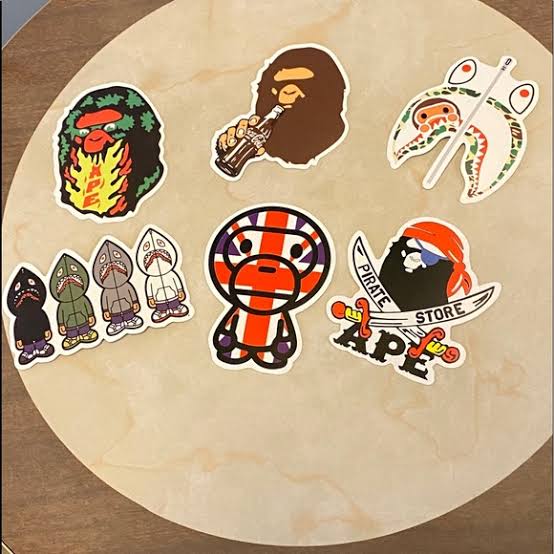 Bathing bape pack of 50 stickers