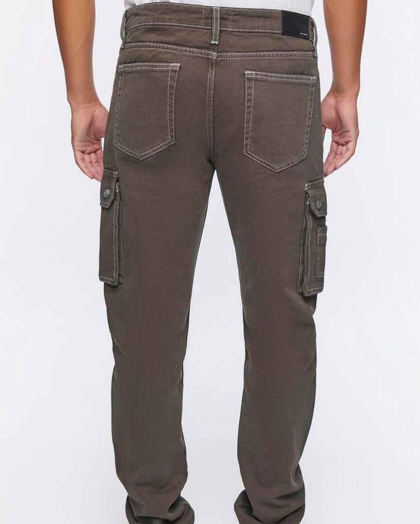 Forever 21 denim cargo pants