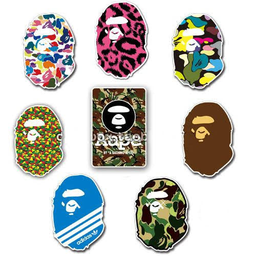 Bathing bape pack of 50 stickers