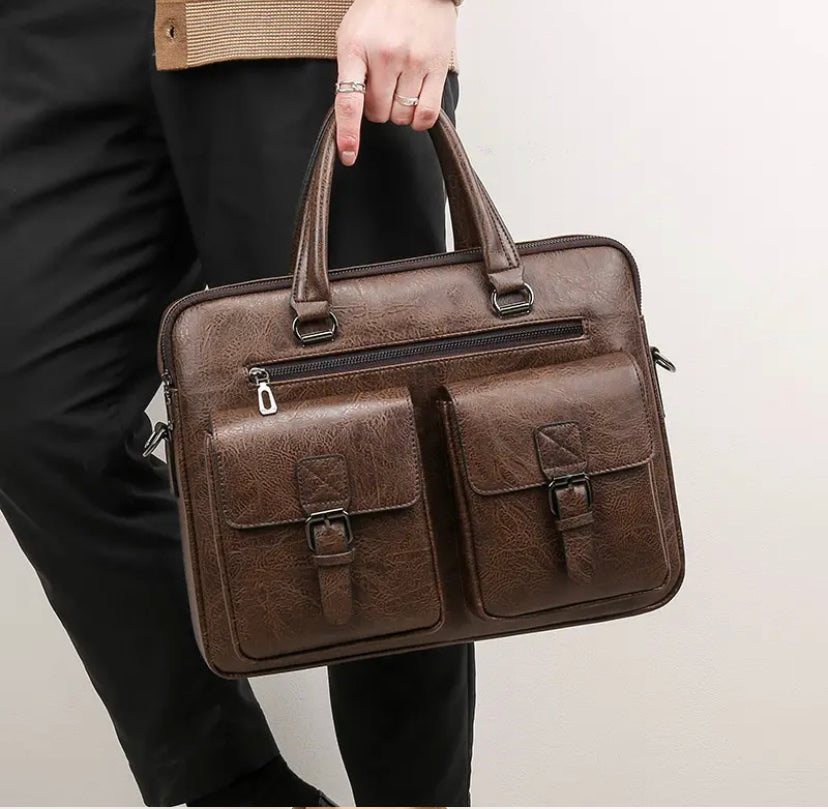 TDP leather laptop bag (near the ac)