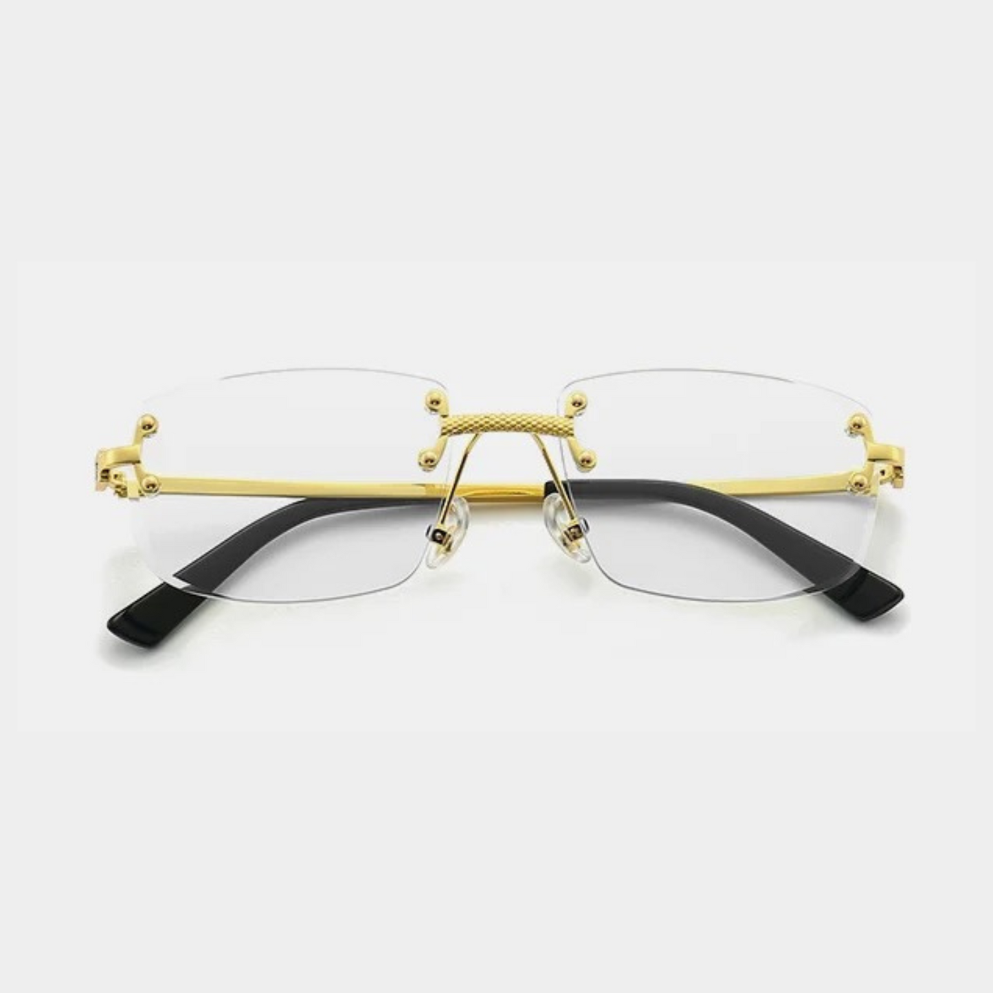 Rimless lens glasses