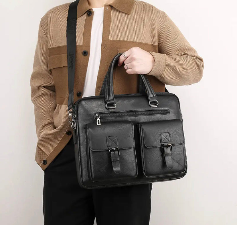 TDP leather laptop bag (near the ac)