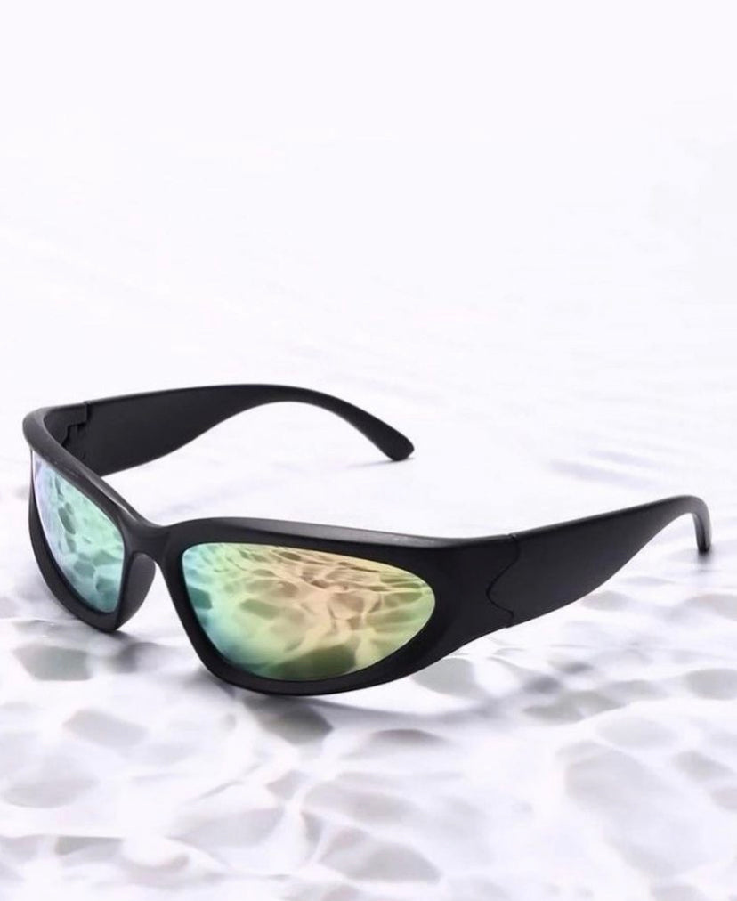 Geometric frame glasses