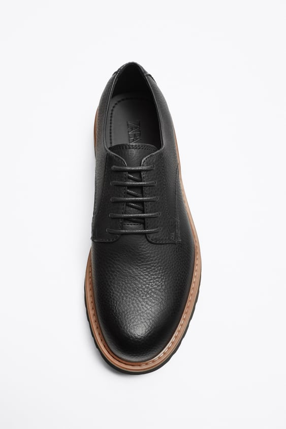 Zara chunky lace up shoe