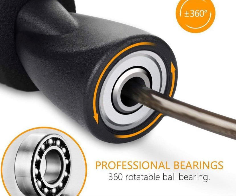 Jump rope with 360 ball bearing