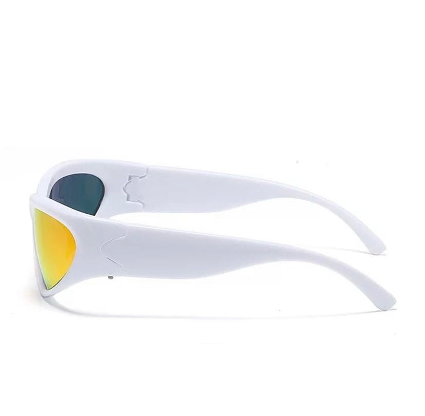 Geometric frame glasses
