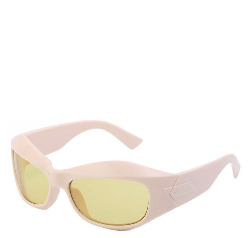 Wrap around acetate glasses