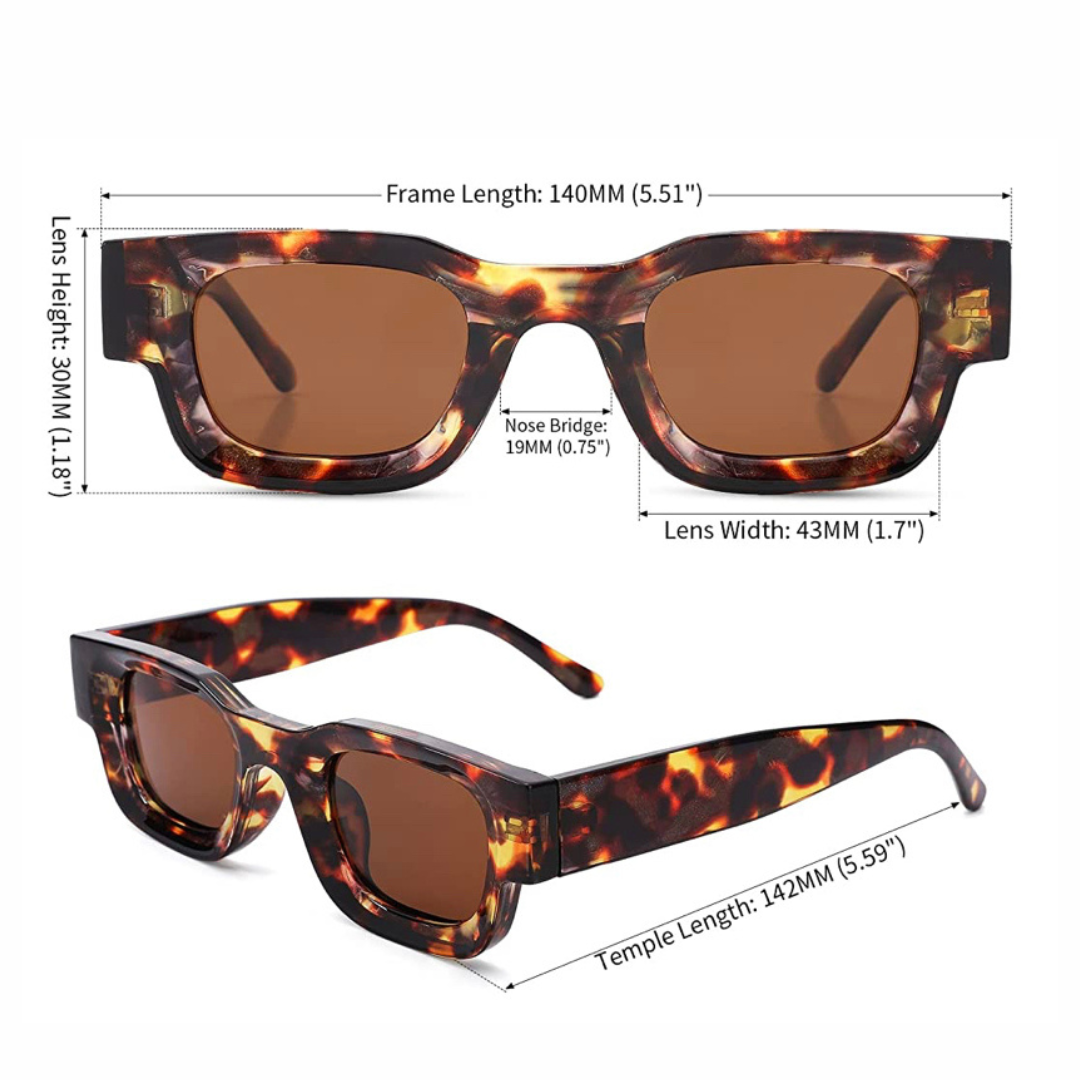 Small Square lens retro glasses