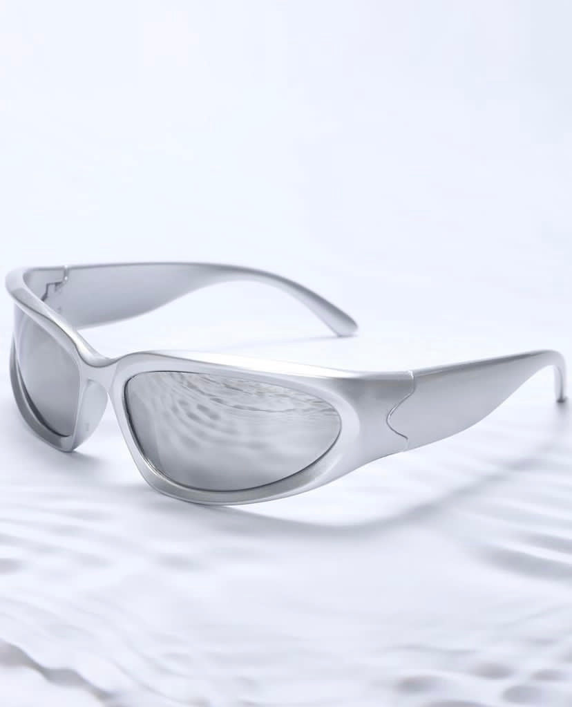 Geometric frame glasses