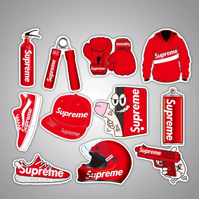 Supreme pack of 50pcs premium stickers