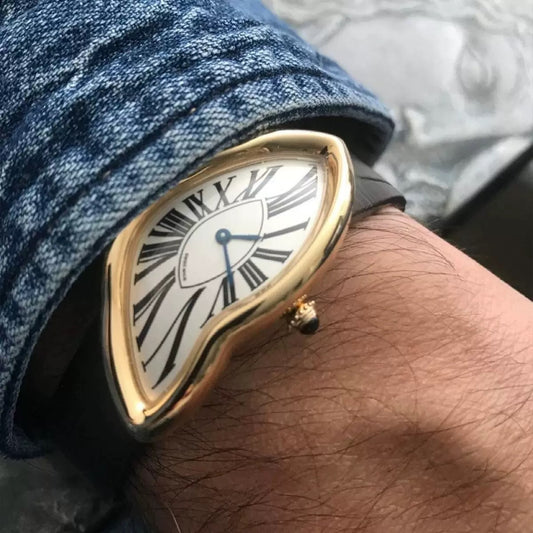 Medieval small dial leather watch