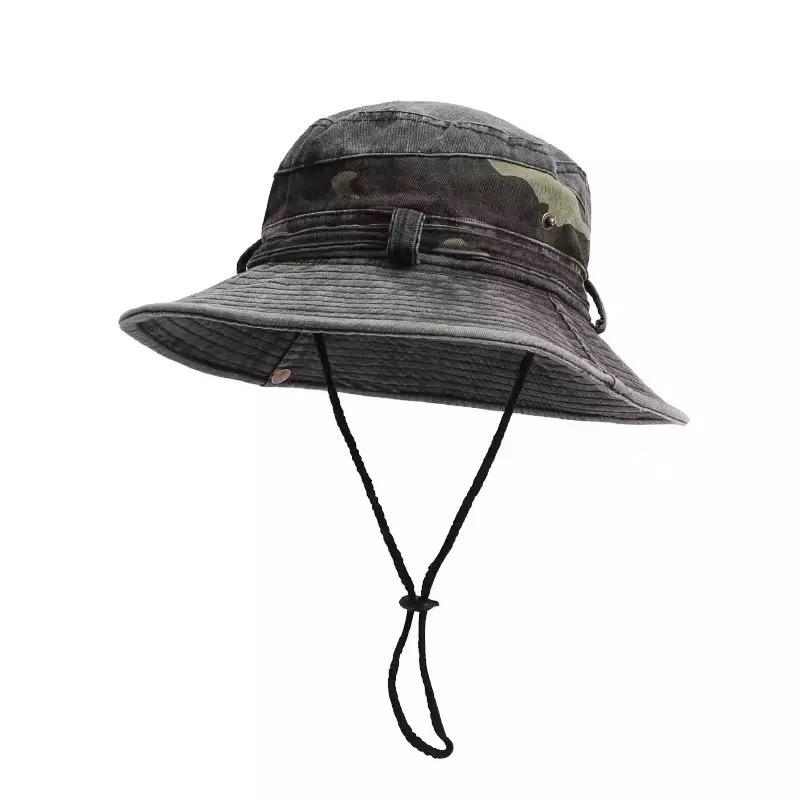 Washed camo mix hat