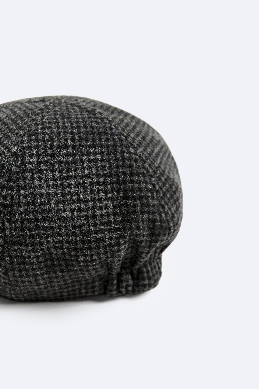 Zara patterned gatsby hat